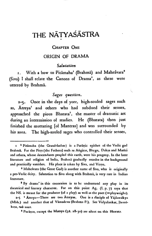 Natya Shastram of Bharatamuni